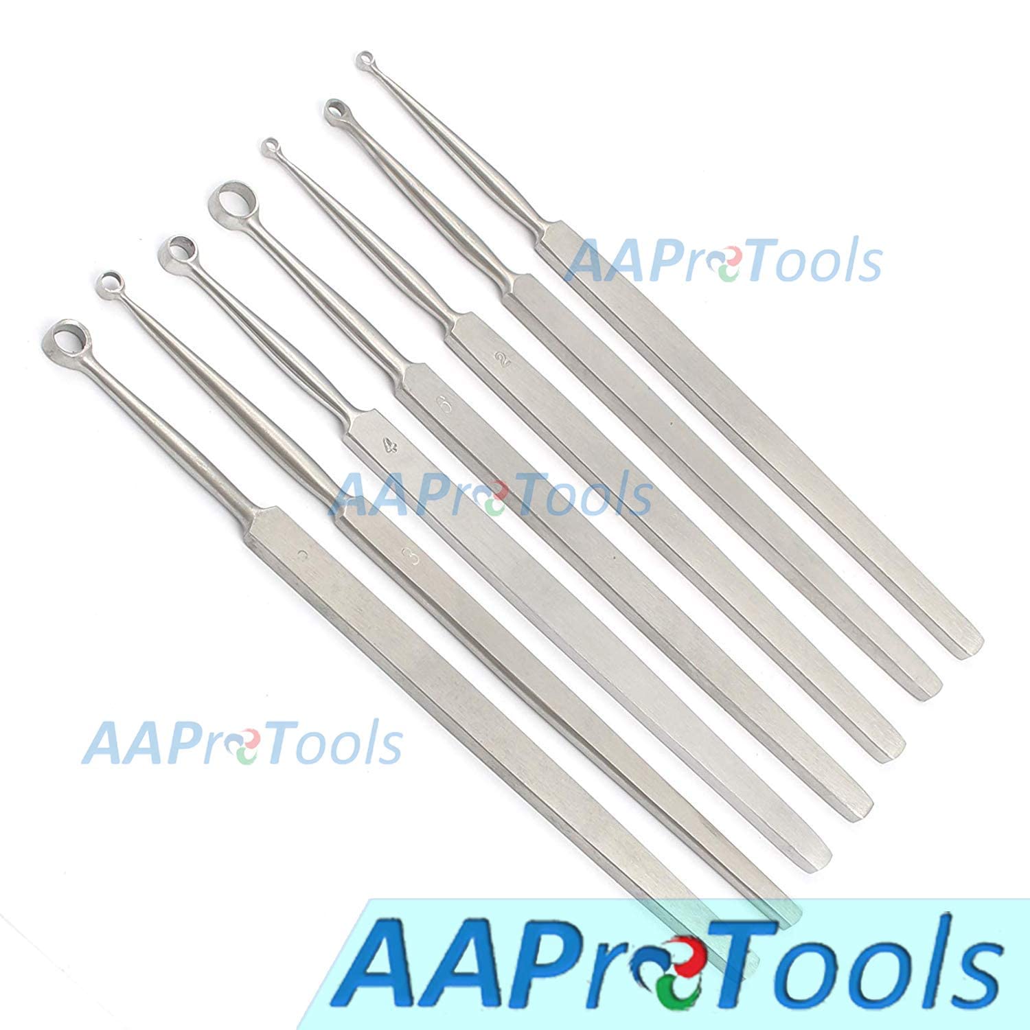 Amazon.co.jp: AAProTools キツネ皮膚キュレット 7個セット 1,2